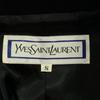 Yves Saint Laurent Пальто из шерсти 90-х годов, старый воротник из нержавеющей стали, S, черное, женское, б/у