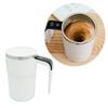 Stirring Coffee Cup Featuring Leakproof Mixing Coffee Cup Stainless Steel Texture Suitable for Beverage Enthusiasts