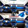 Weiwang M20/M30 Interior Stickers: Console, Gear Shift, Window Lift, Carbon Fiber Protection Film.