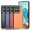 Однотонная Текстура Кожаной Ткани Чехол для Motorola Moto Edge 60 Fusion Крышка Стилуса Capa Coque Fundas