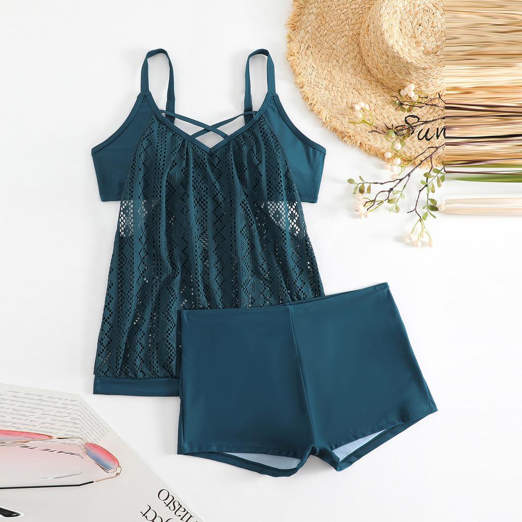 Женский раздельный модный сексуальный купальник с юбкой и бюстгальтером без стальной поддержки