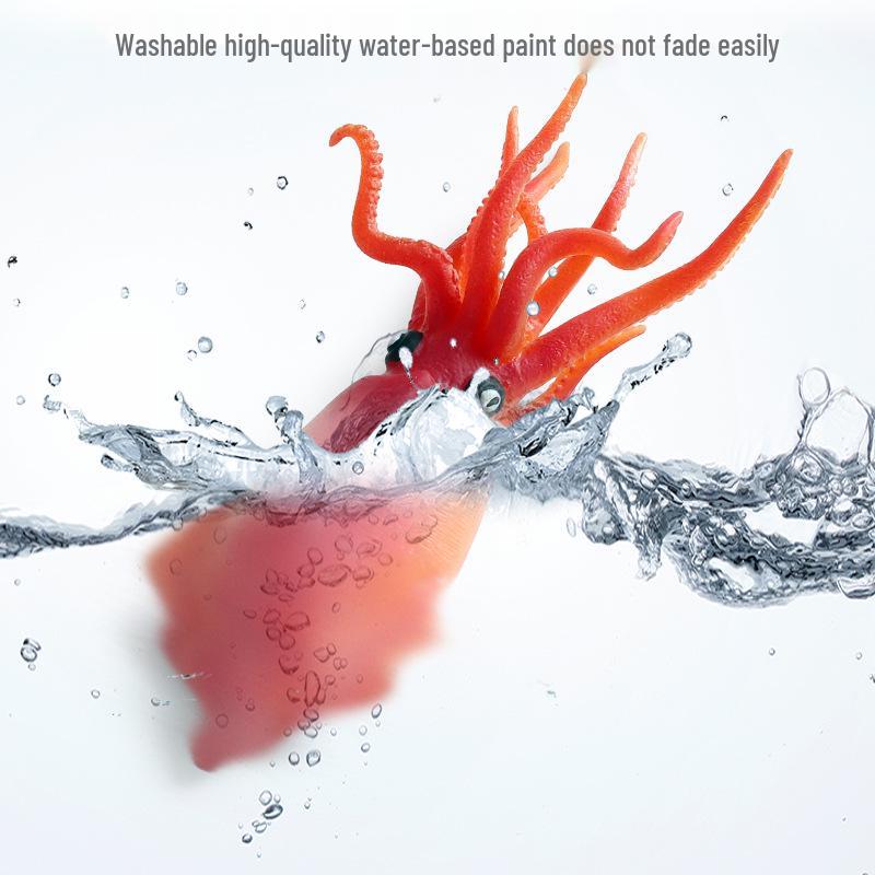 Детский набор моделей морских животных для снятия стресса: Рыба-фугу, Осьминог, Краб, Акула, Дунклеостей