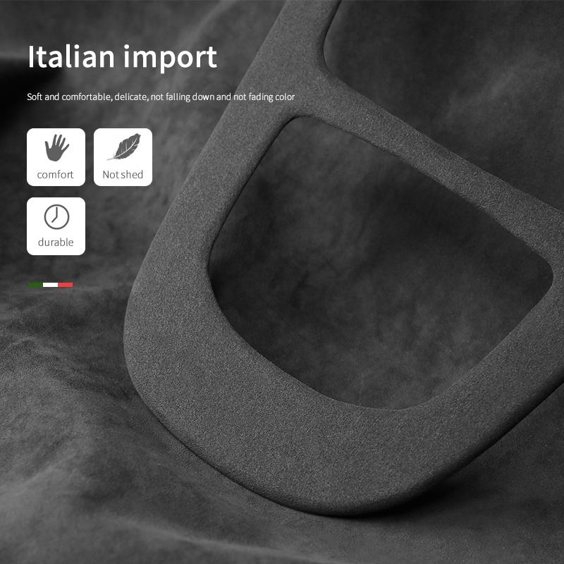 For Mercedes Benz E Class W213 Italy Super Suede Cover Car Center Console Gear Shift Panel Trim Accessories