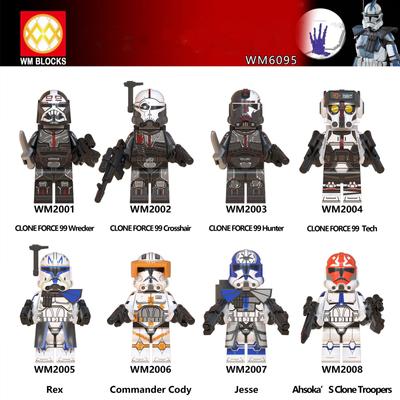 Новый! Lego Star Wars Minifigures Building Blocks Собранные развивающие игрушки Подарки для детей
