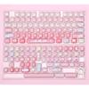 MOG Keycaps 138 Keys Cute Keycaps Cat PBT Pink Keys Gift for Alice New Square Thermal Sublimation Mechanical Keyboard 6.25U