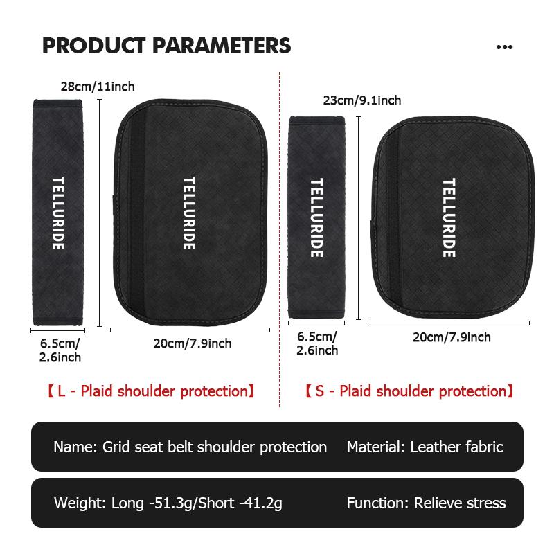 AANO1 Car Styling Seatbelt Shoulder Pad Safety Shoulder Protector Cover For KIA Venga Sedona Forte Stonic Picanto Sorento Stinger