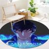 Ковер Castlevania Nocturne Круглый, Ковер для Гостиной Спальни Дивана Игровой Комнаты, Нескользящий Коврик для Пола