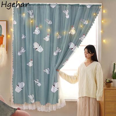 Шторы в скандинавском стиле для затемнения спальни, гостиной, печатные шторы на окна, украшение дома, простые современные шторы Cortina Ins