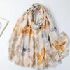 2024 Spring And Autumn Winter New Cotton And Hemp Long Thin Scarf Travel Versatile Sunscreen Warm Shawl For Women