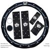 Rhinestone PU Leather Car Interior Decoration Cover Steering Covers Handbrake Gear Shift Lever & Shoulder Protection Cover