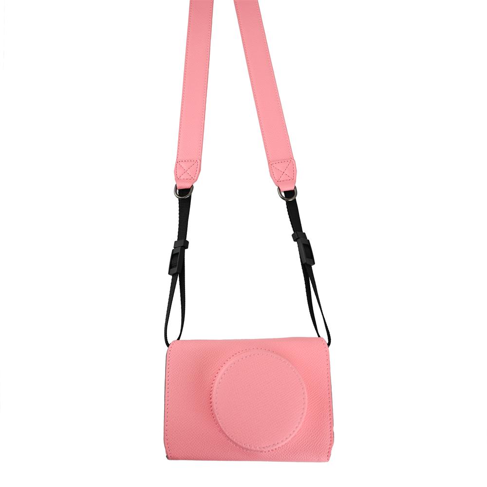 Palm Print PU Leather Case for Fujifilm X-E5 Fuji XE5 Camera Storage Bag Hard Protective Shell with Shoulder Strap