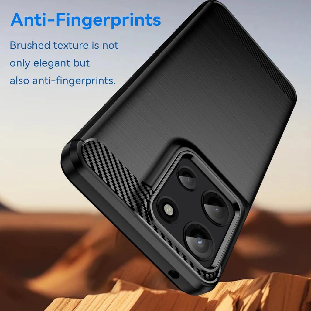 Carbon TPU Soft Case For Moto G  G Power 5G  G15/Power G05 G45 G85 G75 G55 G35 G84 G54/64 G34 G24 G14 G04/S E15/14 Cover