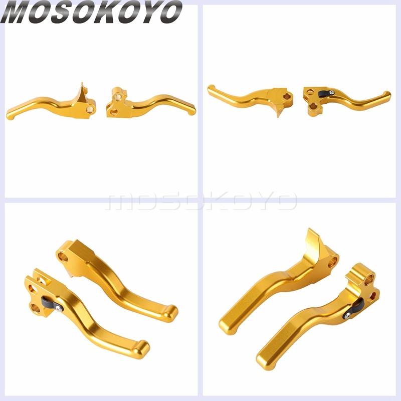 3-Finger Short Brake Clutch Lever Shifter Levers CNC Aluminum Brake Control For Harley Sportster 883 1200 XLH XL Custom Roadster