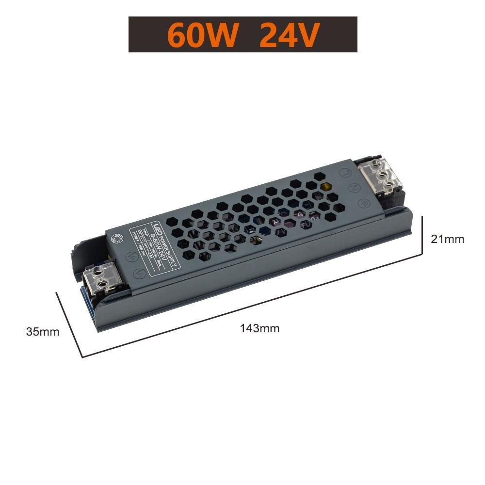 Улучшенный светодиодный драйвер из алюминиевого сплава, бытовой источник питания 12 В/24 В, портативные световые трансформаторы для светодиодной ленты