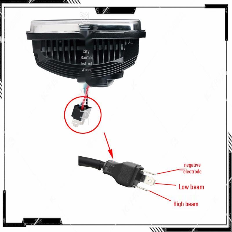 5x7 Square Truck & Motorcycle Headlights for JEEP, 6x7 Inch Square Car Headlights