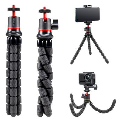 AKASO Гибкий штатив-подставка для и Совместимый с GoPro Hero DJI Osmo Action и Идеально подходит для наружных и Видеозаписывающих камер, Смартфонов, Фонарей,
