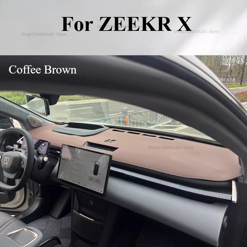 Для ZEEKR X Коврик на приборную панель автомобиля Светопоглощающая подкладка Защита от солнца Теплоизоляция Солнцезащитный козырек Антиблик Аксессуар для модификации