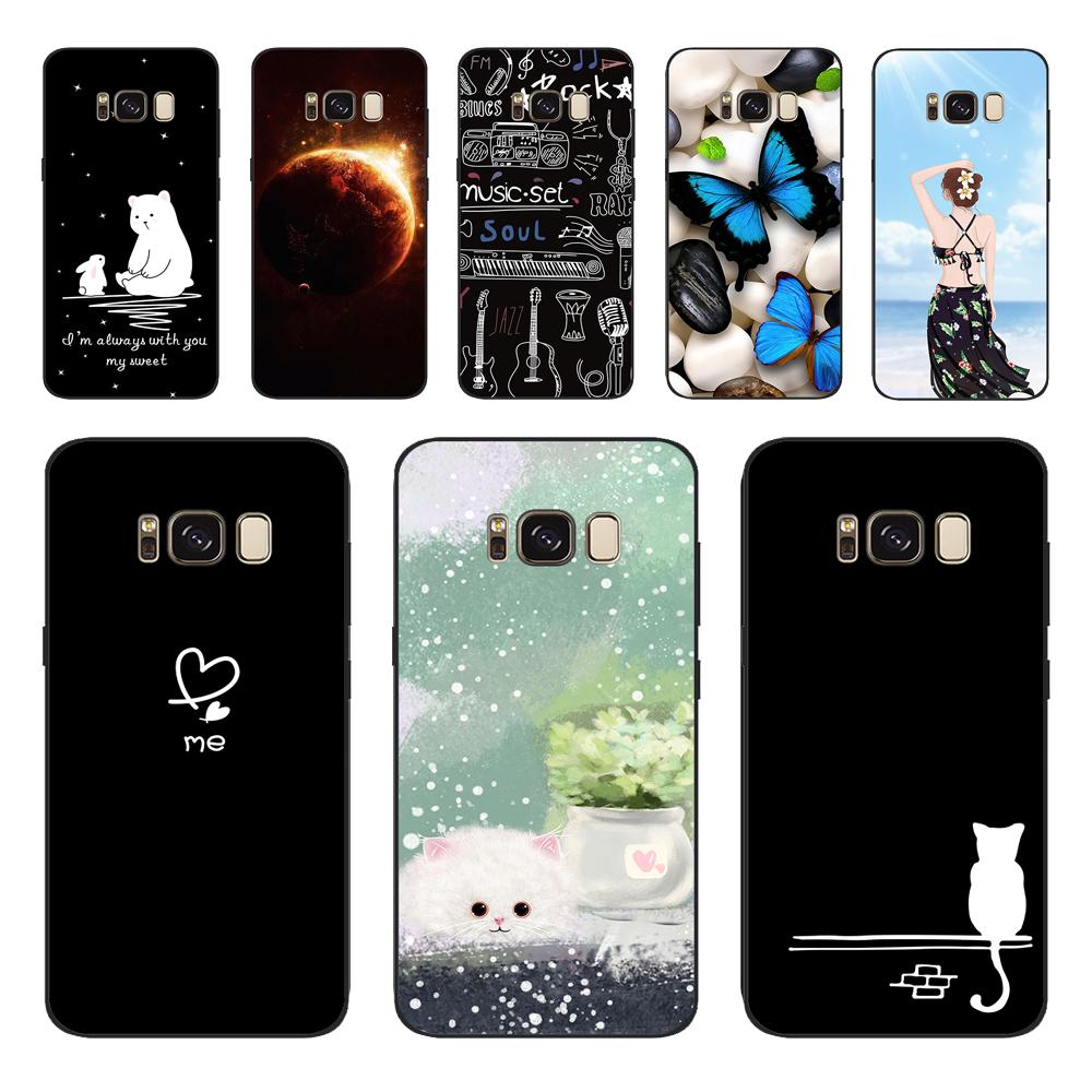 Для Samsung S 8 S8 Чехол Задняя крышка для Samsung Galaxy S8 Plus Чехол Крышка Мягкий ТПУ Силикон Fundas Coque Для Samsung S8 Чехол