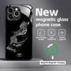 Чехол для телефона с принтом гоночной трассы Формулы-1 для iPhone 16 15 14 13 12 11 X XR XS 8 Plus Mini Pro Max Стеклянный магнитный чехол