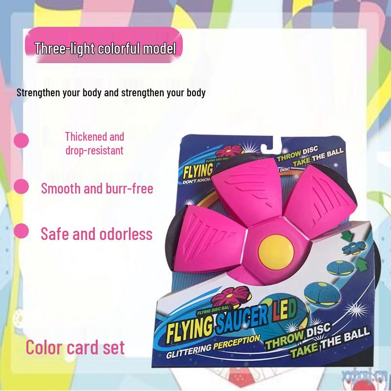 Luminous Elastic Magic Flying Saucer Ball - Children's Outdoor Step-on Toy