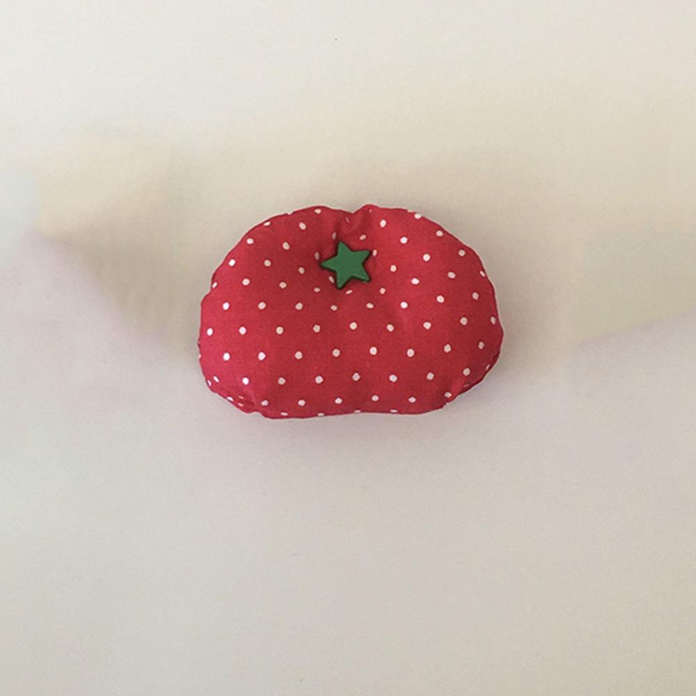 Тканевый органайзер для кабелей в виде помидора Органайзер для кабелей проводных наушников и данных Милое фото-украшение в виде помидора Многофункциональная застежка-органайзер