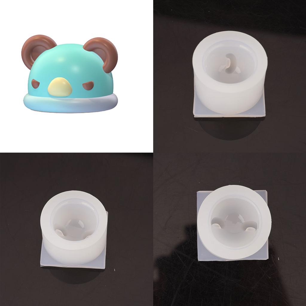 Форма для мороженого в форме конуса ручной работы в виде головы кролика, силиконовая форма для выпечки, форма для помадки, инструмент для украшения шоколадного торта, домашний декор