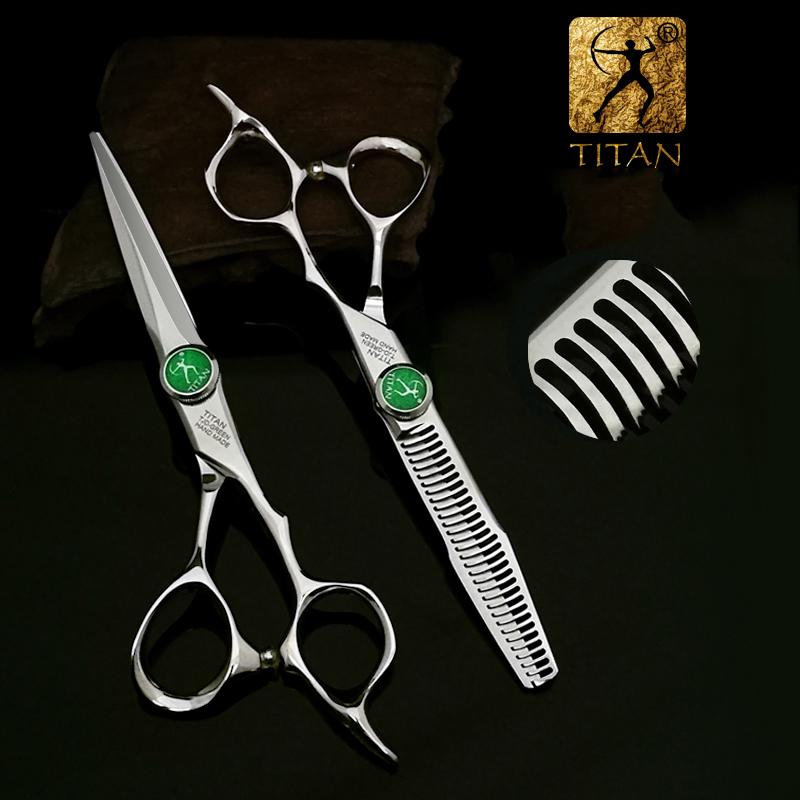 Парикмахерские ножницы TITAN, режущие ножницы, парикмахерский инструмент, SUS440C, нержавеющая сталь