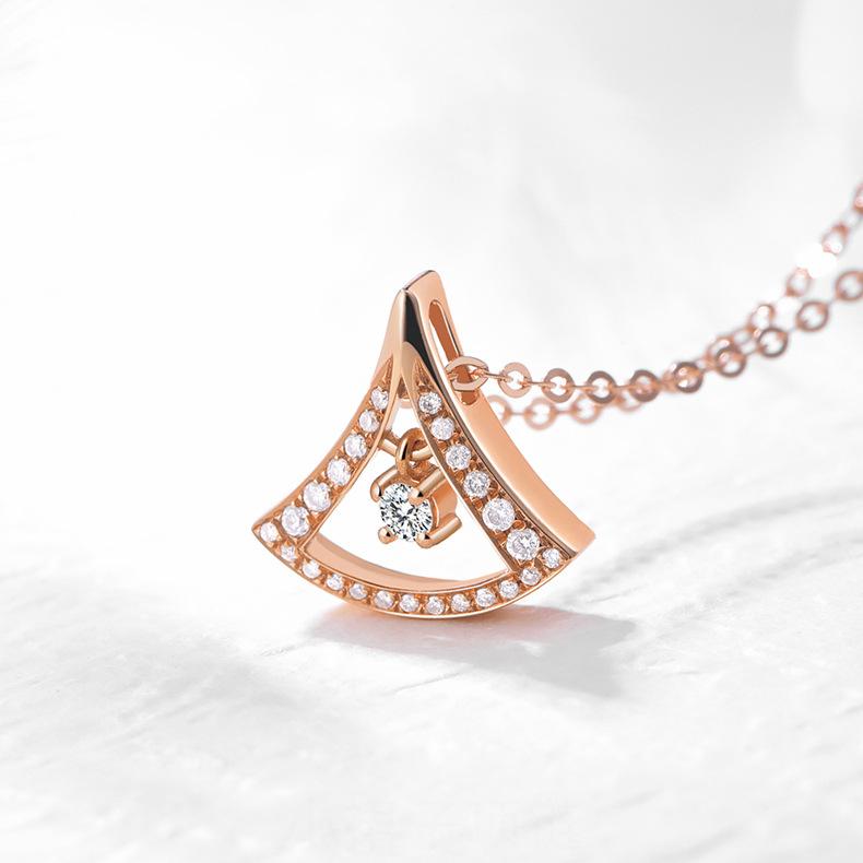 Ожерелье Agile Small Skirt для женщин, японское и корейское, простое, с подвеской в виде бьющегося сердца, ожерелье-цепочка на ключицу