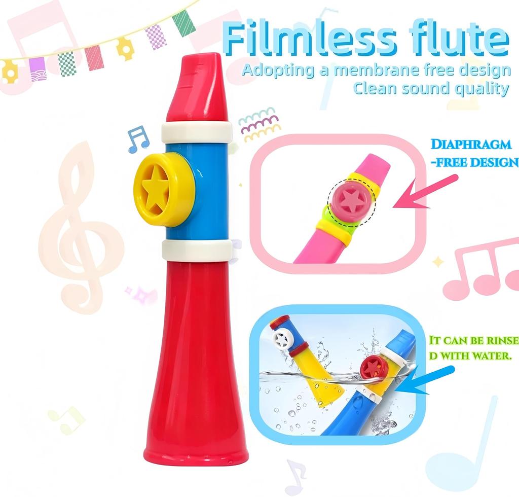 Gosizos Kazoo Upgrade No Vibrating Membrane Easy to Learn Guitar Ukulele Piano Keyboard Sound Unique Gift All Ages Red