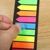 200 Sheets Fluorescence Self Adhesive Memo Pad Sticky Notes Bookmark Marker Memo Sticker Paper Student Office Supplies