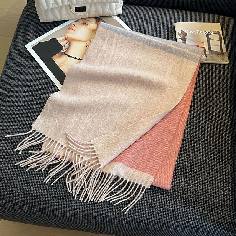 Зимний Шерстяной Шарф Для Женщин Теплые Кашемировые Шарфы Хиджаб Однотонный Женский Длинный Шаль Пашмина Бандана Головной Платок