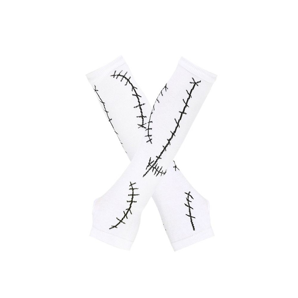 Cotton Knee High Socks Halloween Fingerless Gloves New Arm Warmer