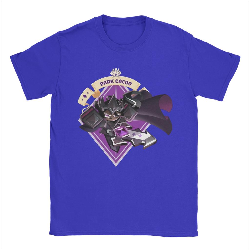 Темный какао футболка мужская хлопковая футболка топ новинка Cookie Run Kingdom круглый вырез короткий рукав