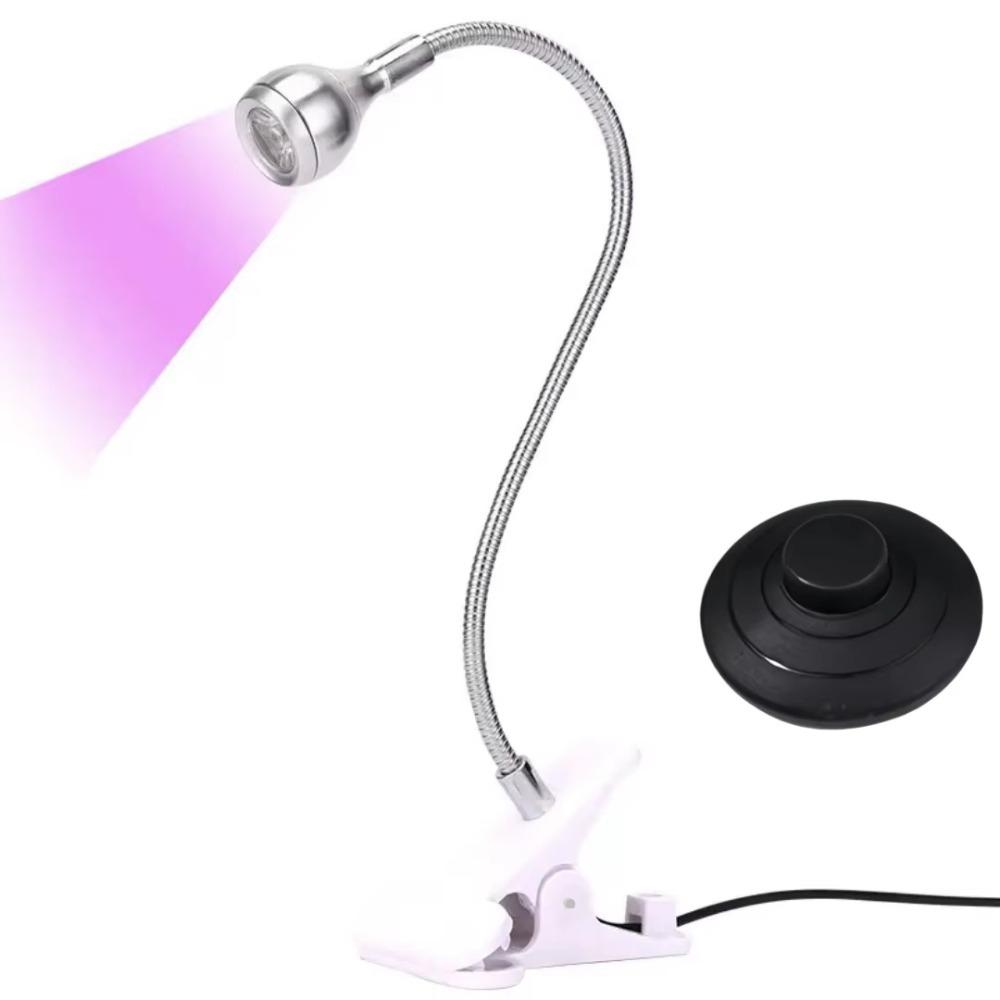 Clip-On UV LED Nail Lamp Foot Pedal Switch Gel Polish Curing Lamp Professional Use