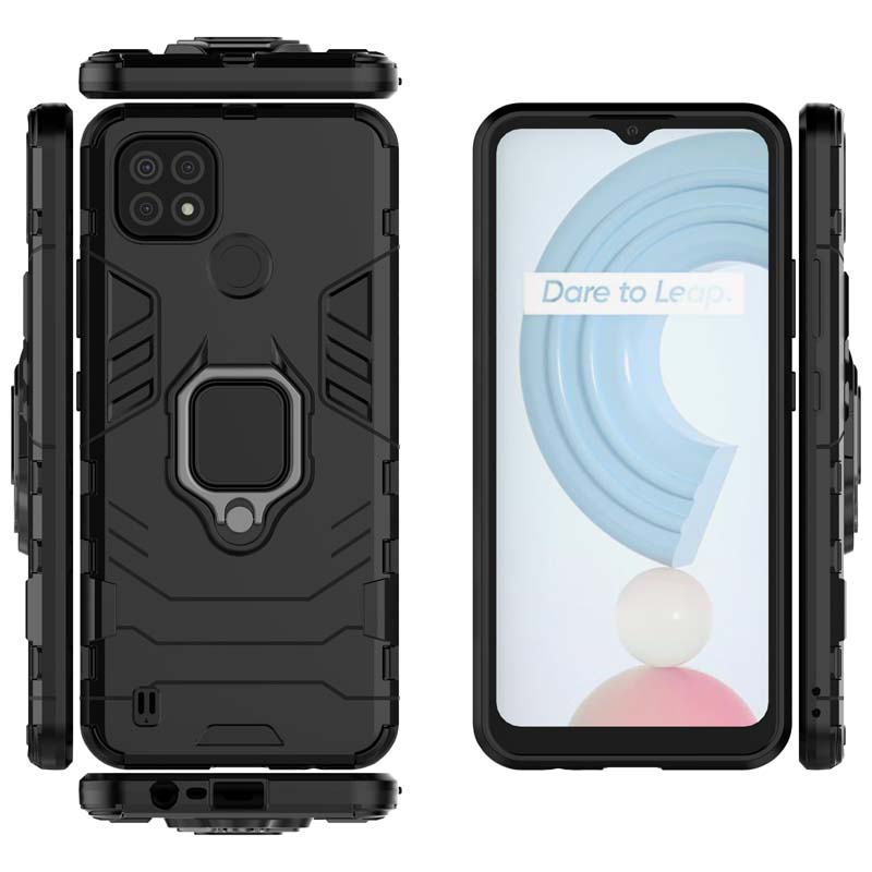 Бронированный чехол для Realme 8 9 10 Pro Plus 8i 9i C3 C11 2021 C12 C15 C17 C20 C21 C25S C21Y C25Y Чехол для телефона Oppo A54 A74 4G 5G Чехол