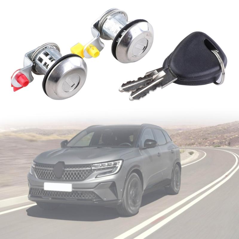 Auto Ignition Cylinder Lock Switch with 2 Keys Complete Replacement Set Compatible for 806013168 Car Accessories