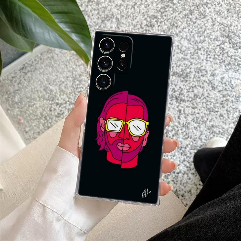 Singer PNL QLF Rapper Heart Clear Case For Samsung Galaxy S26 S25 S24 S23 Ultra S20 S21 FE S22 Plus S26 Ultra S25FE Phone Cover