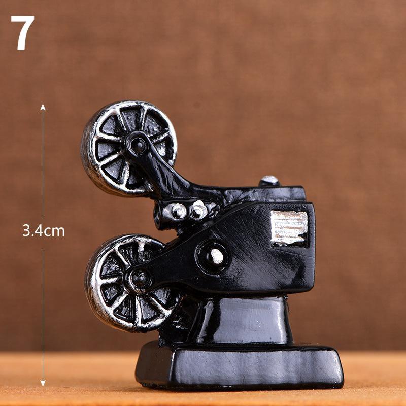3 шт. ретро ностальгическая камера диктофон мини смоляное украшение украшение для дома гостиная фото реквизит украшение