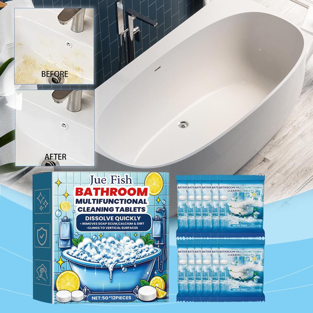 Bathroom Cleaning Effervescent Tablets, Multi-functional Bio-enzyme Cleaning Tablets