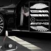 CQT1 2Pcs LED Car Rearview Mirror Welcome Light Projector Lamp For Mercedes Benz AMG A B C E S Class W177 W247 W205 W213 GLA GLB CLS