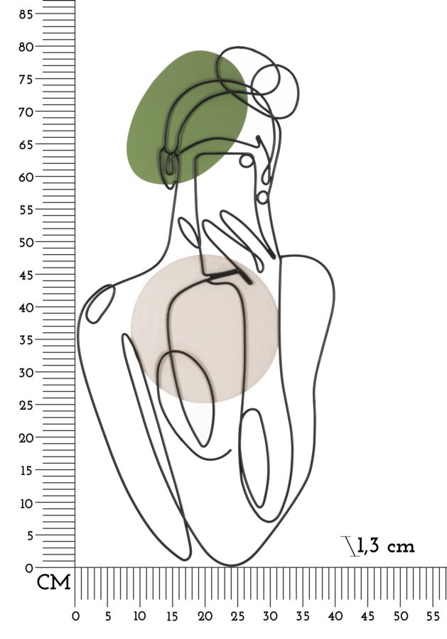 Wall Panel Lady Color Cm 40X1,3X80