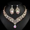 Retro Crystal Necklace Set: Luxurious Jewelry for Banquets and Special Occasions