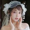 Handmade White Floral Tassel Bridal Veil: Sweet Fairy Design for Wedding, Photography, Travel, or Evening Dress Accessories