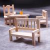 Doll House Zakka Model Realistic Dollhouses Benches Chair Realistic Play Chair Realistic 1:12 Model Mini Size Toy