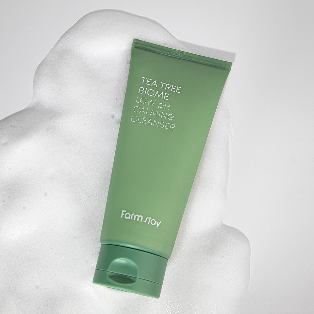 FARMSTAY Tea Tree Biome Low pH Calming Cleanser Gentle Soothing Facial Cleanser 180ml