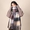 Ma Haimao Plush Scarf Women'S Winter 2024 New High End Korean Edition Versatile Warm Thick Neck Shawl