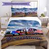 Kw Heavy Trucks Customize your name Bedding Set Breathable Duvet Cover with Pillowcases Home Decoration Birthday Gift
