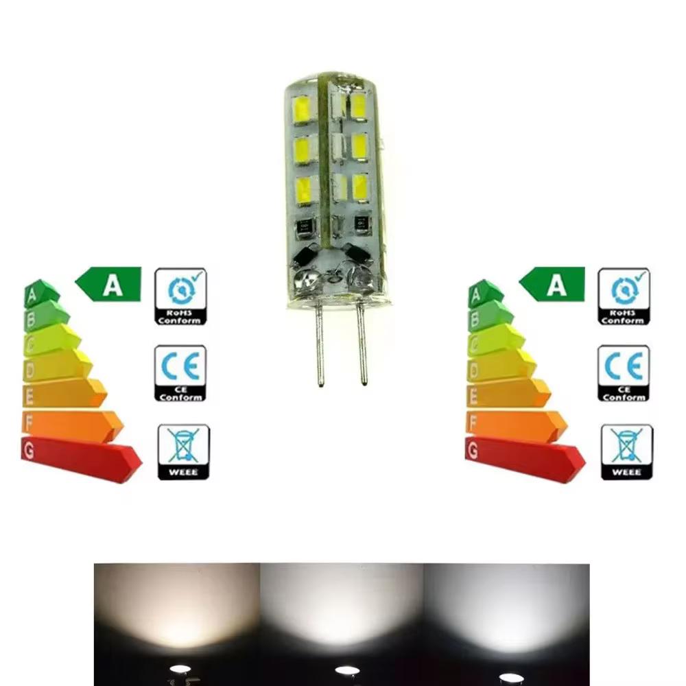 10 шт./лот G4 3 Вт 24 светодиода Светодиодная кукурузная лампа 3014 SMD Замена галогенной лампы 12 В 110 В 220 В Холодный Теплый Белый Освещение