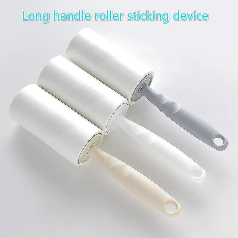 Барабанный тип разрываемая липкая бумага портативная одежда удаление пыли липкие волосы валик щетка валик бумага одежда всасывание волос