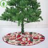 Snowman Santa Christmas Tree Skirt Decoration For Xmas Holiday Supplies Festival